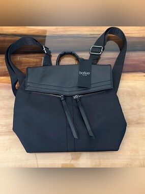 Botkier canvas MINI backpack NWT black with black hardware